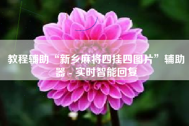 教程辅助“新乡麻将四挂四图片”辅助器 - 实时智能回复