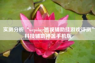 实测分析“wepoker透视辅助挂游戏评测”科技辅助神器手机版