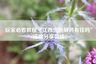玩家必看教程“江西兜趣麻将有挂吗	”详细分享装挂