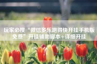 玩家必搜“微信多乐跑得快开挂手机版免费”开挂辅助脚本+详细开挂