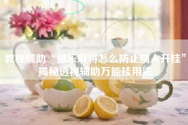 教程辅助“微乐麻将怎么防止别人开挂”揭秘透视辅助万能挂用法